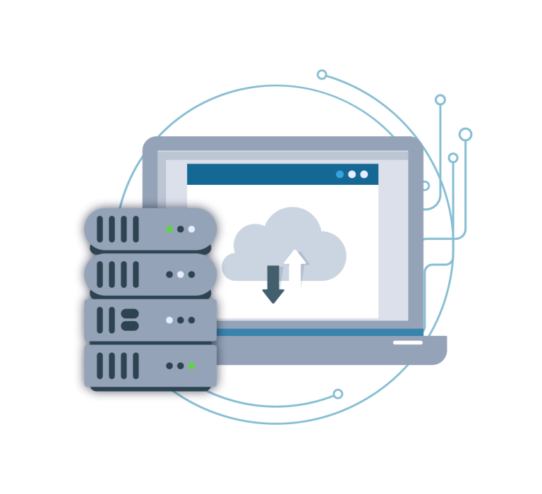 Website hosting icon
